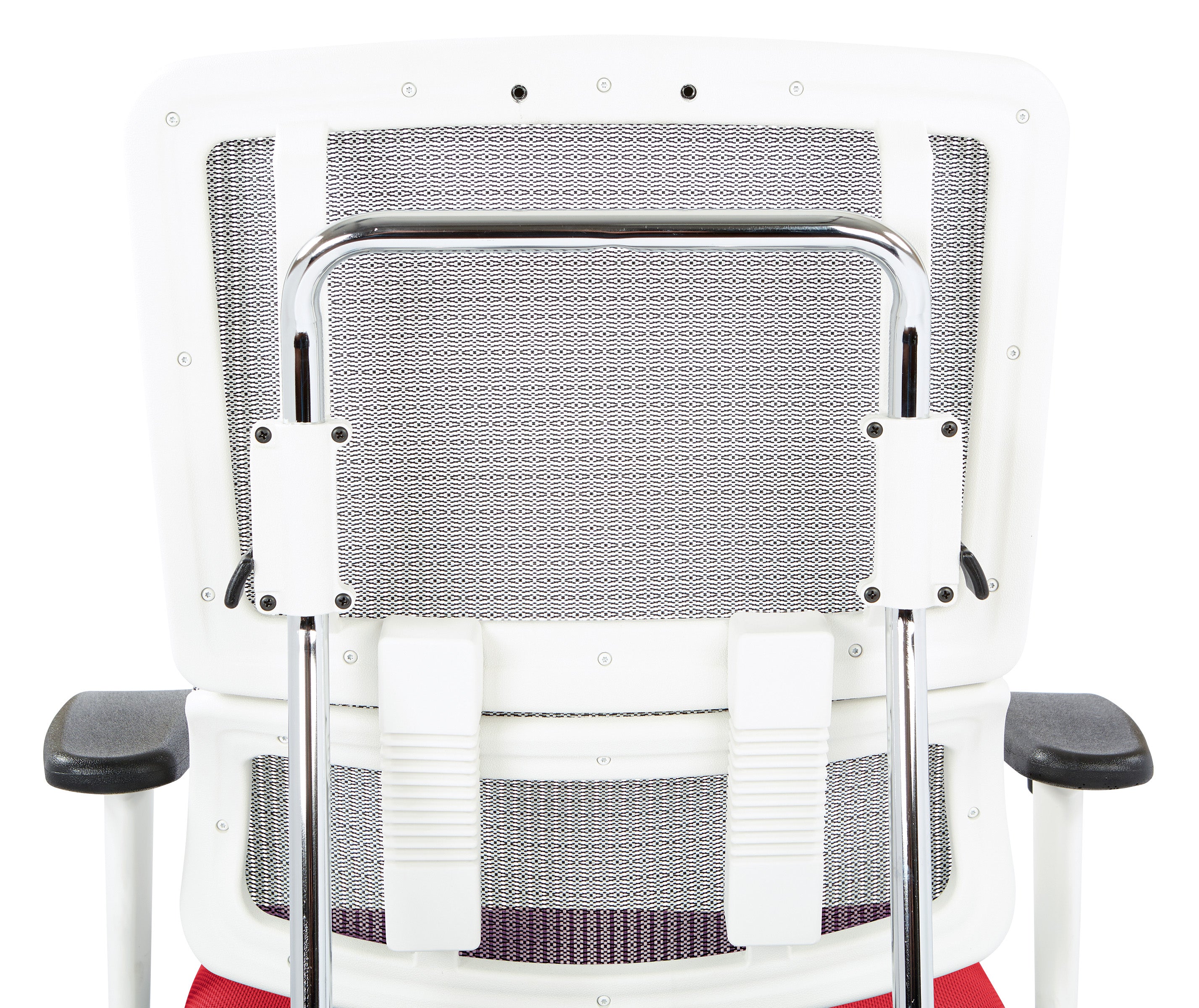 White Vertical Mesh Chair